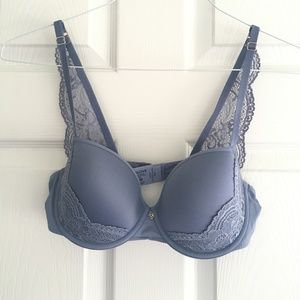 {ThirdLove} 24/7 Lace-Back T-Shirt Bra - Blue 34C